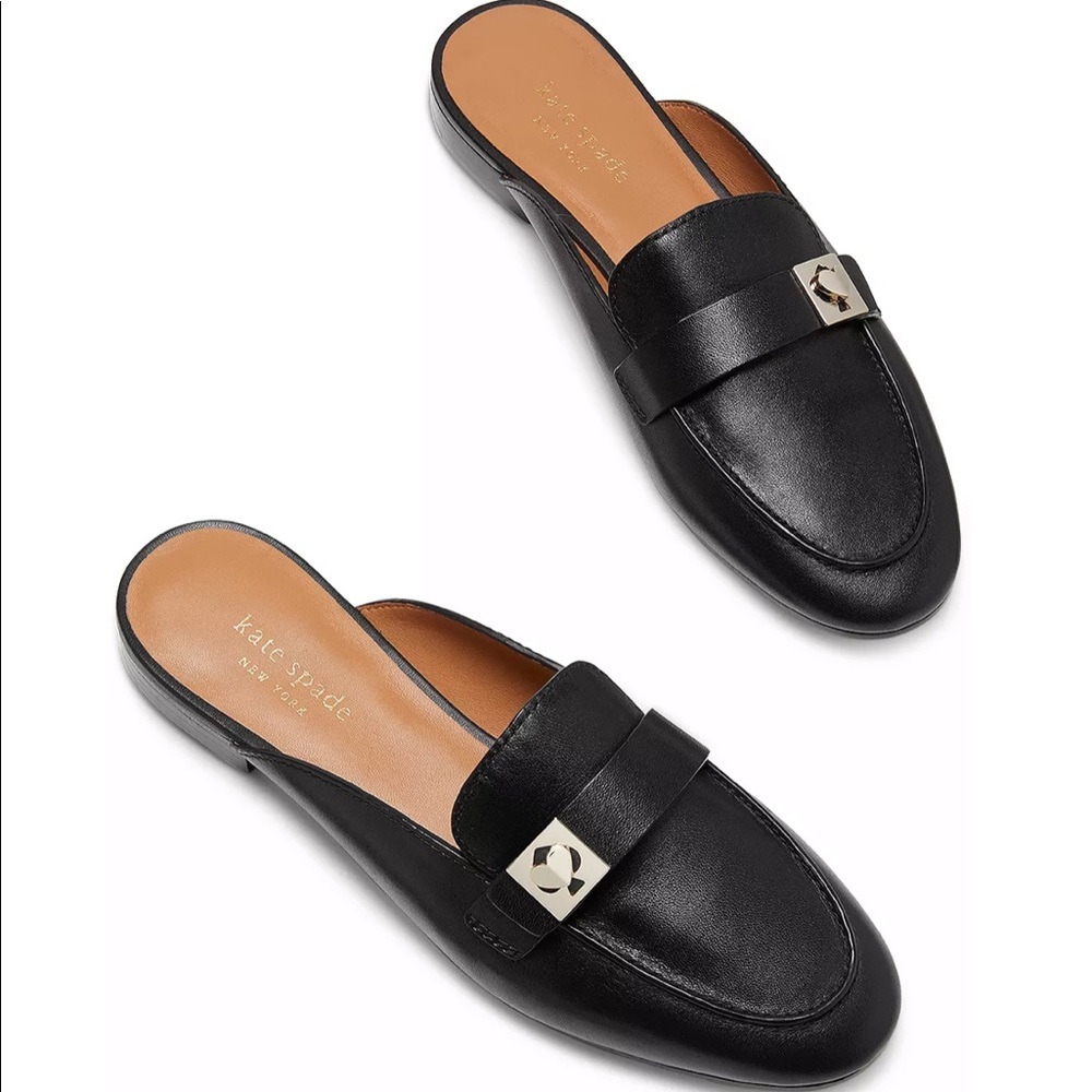 New- kate spade women’s catroux slide mules black